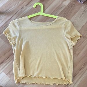 Yellow baby doll tee:) super cute